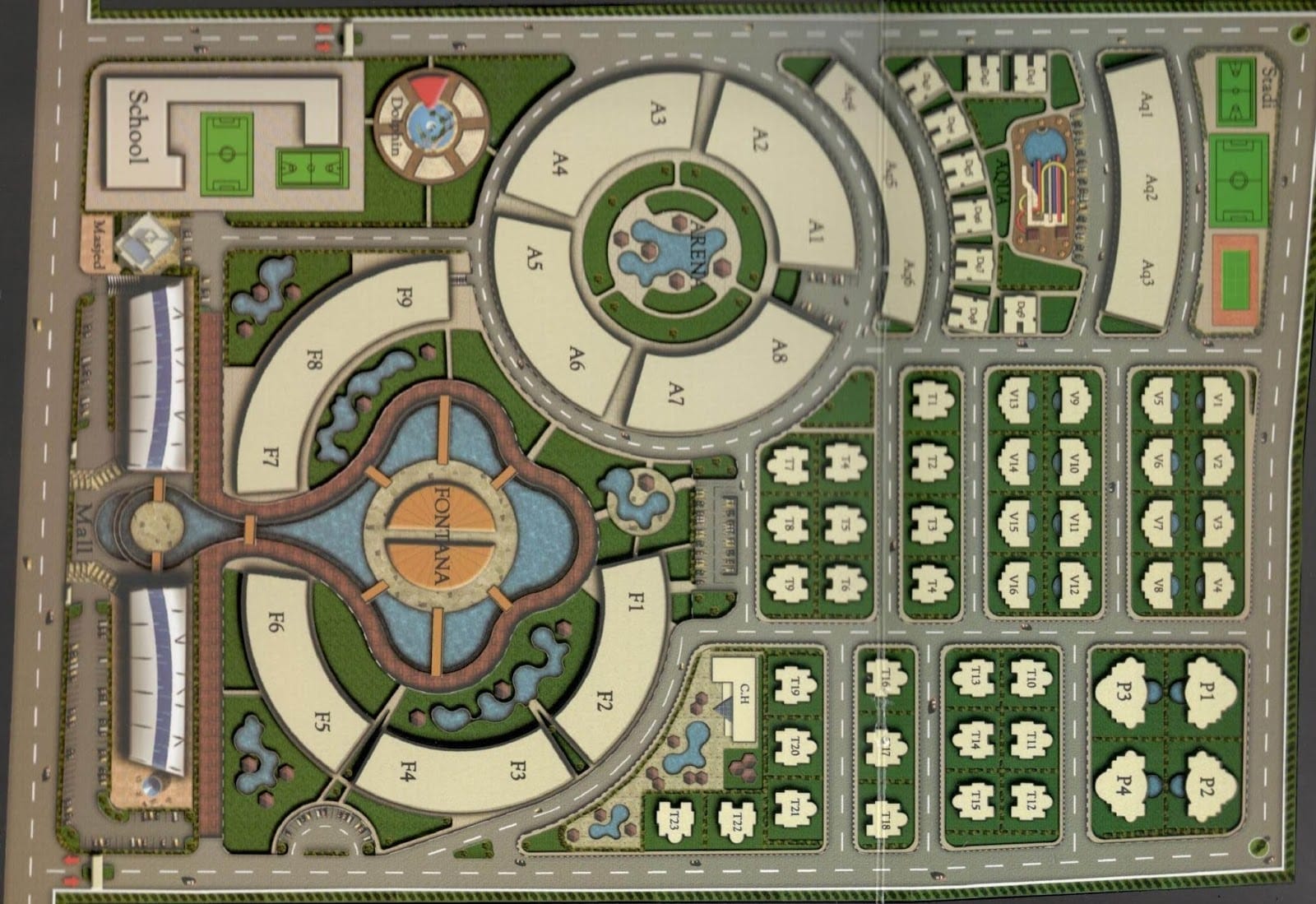Compound Gates Prive Sheikh Zayed Master Plan
