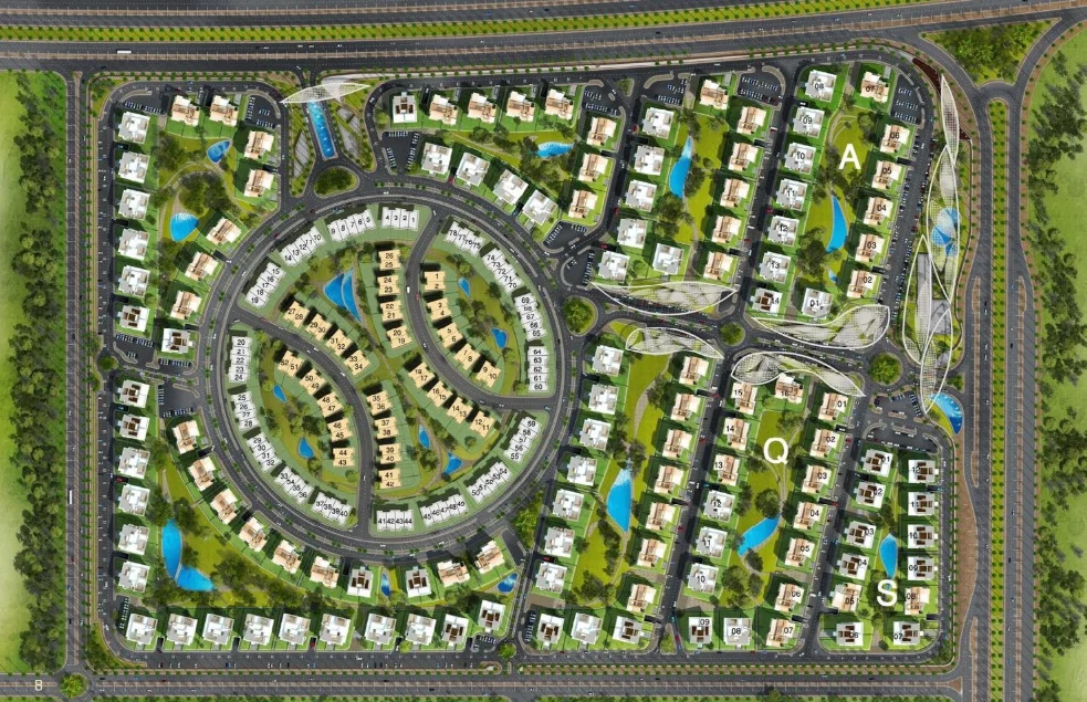 كمبوند ذا سكوير التجمع الخامس مخطط المشروع