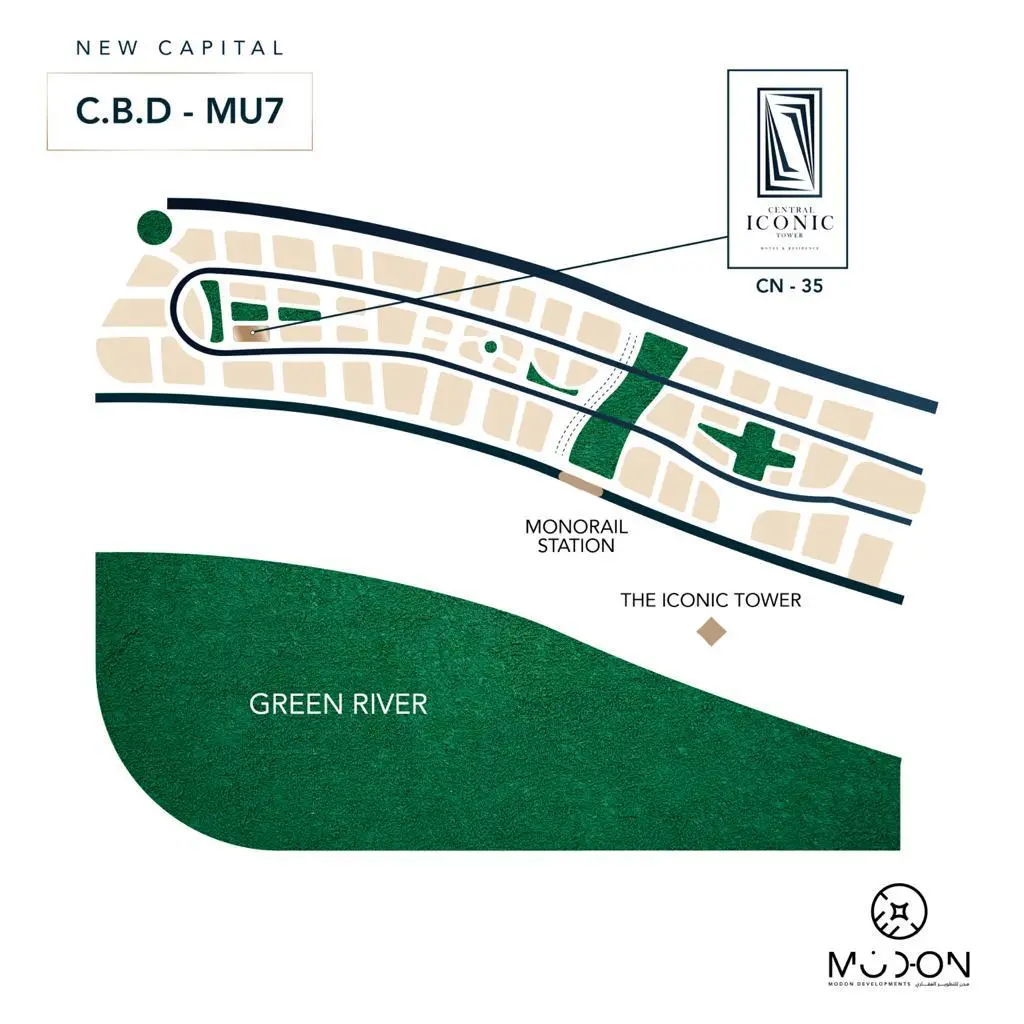Central Iconic Tower New Capital Master Plan