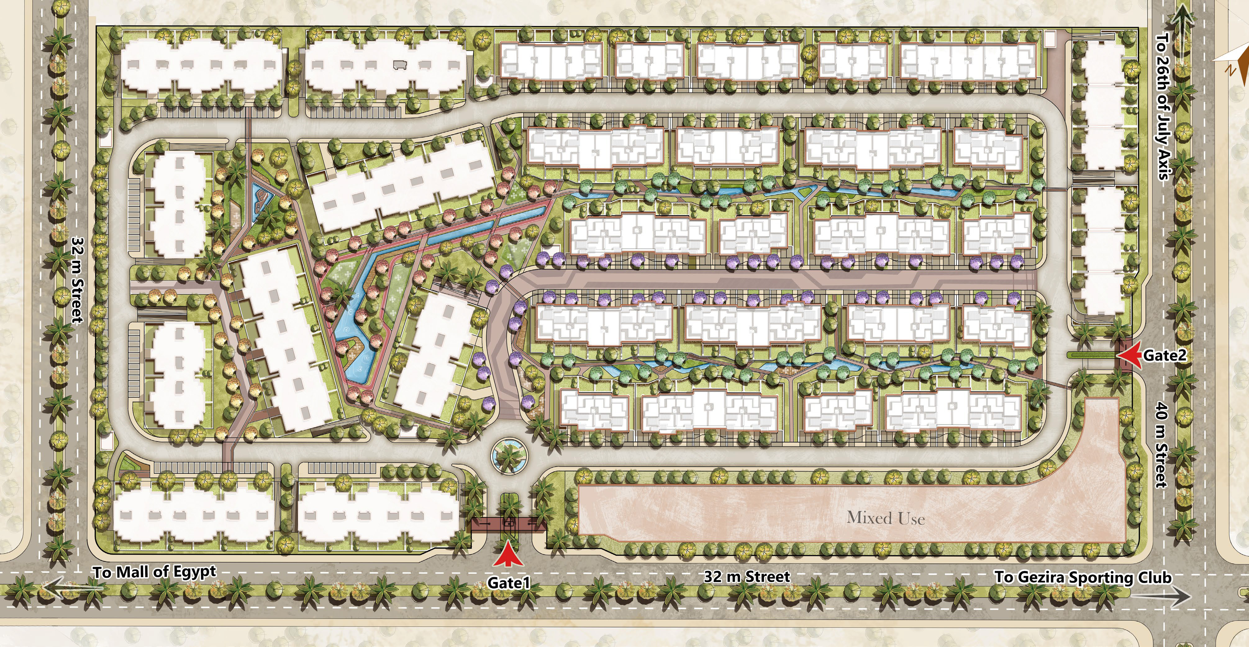 compound Club Hills Residence Master Plan