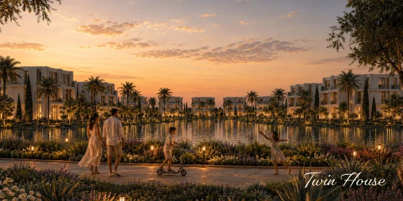 Twin House for Sale with 255 sqm in Villagio – 6 October City, Egypt